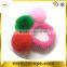 rabbit fur pom poms, elastic hair band with pom pom