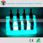 Plastic battery luminous led wine bottle rack for sale