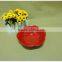 New Style the Red Flower Shape Ceramic Salad Bowl