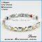 Gold Plated 316L Stainless Steel 4 Element Energy Magnetic Therapy Link Bracelet