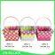 Cheap colorful plastic woven decorative baskets for wedding