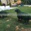 Fiberglass Goat Statue With Artificial Grass