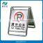 Mirror Steel no Parking Sign