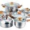 JSD 11PCS Stainless Steel Cookware Set