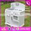 Best sale children pretend set toys wooden boys play kitchen W10C134B
