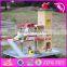 2017 new products children parking toy small wooden toy garage W04B047