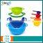 Colorful Stackable Bowls For Baking 8-Piece Measuring Mixing Bowl Set