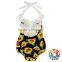 Sunflower Designs Baby Girls Bubble Romper Clothes Knit Cotton Rompers With 3 Plastic Snaps On The Bottom Easy To Change Diapers