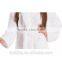 Unisex White Polar Fleece Robes