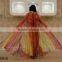 Yifusha ombre feather printed belly dance isis wings
