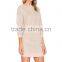 2016 hot sale light pink girls cheap sweater dresses wholesale