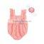 Wholesale Fashion Newborn Baby Girls Pink Lace Romper Infant Bodysuits Adorable Lace Kids Rompers