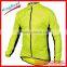 Custom made high quality bicycle windproof long sleeve jersey, OEM cycling wind breaker jacket