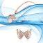 Rose Gold plated Heart with CZ Studded Fashion PendantSet