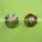 wenzhou qiaotou factory plating gold crown buttons for scrapbooking
