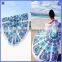 printed mandala beach towel round