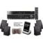 Yamaha RXV367 3D-Ready 5.1-Channel Digital Home Theater Audio/Video Receiver + Yamaha Universal iPod Dock + Set of 6 Yamaha All Weather Indoor / Outdoor