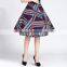 2016 Autumn & WInter Skirts Ladies Vintage Style Printed Midi A-line Skirts,Ladies Striped Printed Midi A-line Skirts Wholesale