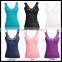 Sexy Seamless Stretch Lace Trim Cami Spaghetti Strap 6 Colors Ladies' Tank Top