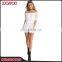 2017 Adult Lady Off The Shoulder Lace Falbala Crochet White Sex Women Jumpsuit