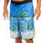recycled polyester most popular swimming trunks with palm pattern board shorts