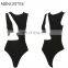 latest design halter sexy black women sexy bandage bikini for lady