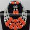 China suppliers nigerian party beads necklace set/african beads necklace /nigerian coral beads for wedding party