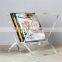 Clear single pocket pmma document stand plexiglass magazine display rack acrylic document display rack