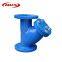 din standard DIN3202-F1 ductile cast iron y flange filter valve PN10