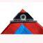 Large Capacity Orange Blue PE Laminated Tarpaulin