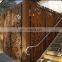 Corten steel garden screen art laser cut screen panels