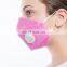 Disposable Pink Color PM2.5 Filter Mouth Mask with Breathing Valve