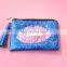 hot selling glitter lips clutch bag women fashion cosmetic makeup bag