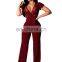Wholesales Customized Women Long Jumpsuit Ladies Backless Playsuit Women Clothing