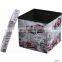 RTS Waterproof Printing PVC Leather Style Foldable  Storage Home  Footstools and Ottomans Cover Easy Carry