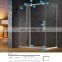 China Factory Frameless Shower Room Sliding Glass Door Stainless Steel Inox Glass Fittings
