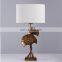 High quality cheap price resin lights living room table vintage lamps with custom logo