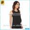 2016 Summer Latest Designs Clothing Famous Design Sleeveless Color Block Asymetrical Blouse