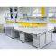 Lab furniture chemical laboratory bench working table steel work bench