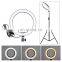 ring light 18 inch Rechargeable LED Light Ring With Remote 2M Tripod Phone Mount for Makeup/Photo/Studio/Phone/Video