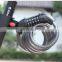 Bike Cable Lock 5 Digit Code Combination Bicycle Anti Theft Spiral Lock Bicycle Cable Lock For Bicycle Outdoors