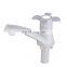 White Plastic Basin Bathroom deck mount Water Faucet