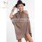 Lady Fashion Buttons Cashmere Poncho Nepal Design Pashmina Shawl