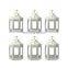 Geometric Mini Metal Black Lantern Wedding Decorative Hanging Candle Lanterns Christmas Indoor Led Lantern