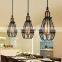 Retro Industrial Style Iron Cage Pendant Light for Decorate