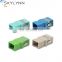 Manufacturing SC UPC PC SM SX fiber optic adapter optical adapter BLUE fibre fcsc adaptor