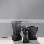 Hot Selling Minimalism Style Decorative Vases Ceramic Dark Grey Design For Home Decor