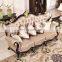 European Living Room Furniture Sofa Luxury Neo-classical American Leather Art 1 2 3 Seaters Sofa Sets