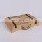 Vintage Natural Pine Wooden Crate 6 Bottle Wine Storage Box Carrying Display Case