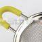 Stainless Steel Multi-functional kitchen Mesh Strainer for Powder, Strainers with Resting Ear Design Flour Filter